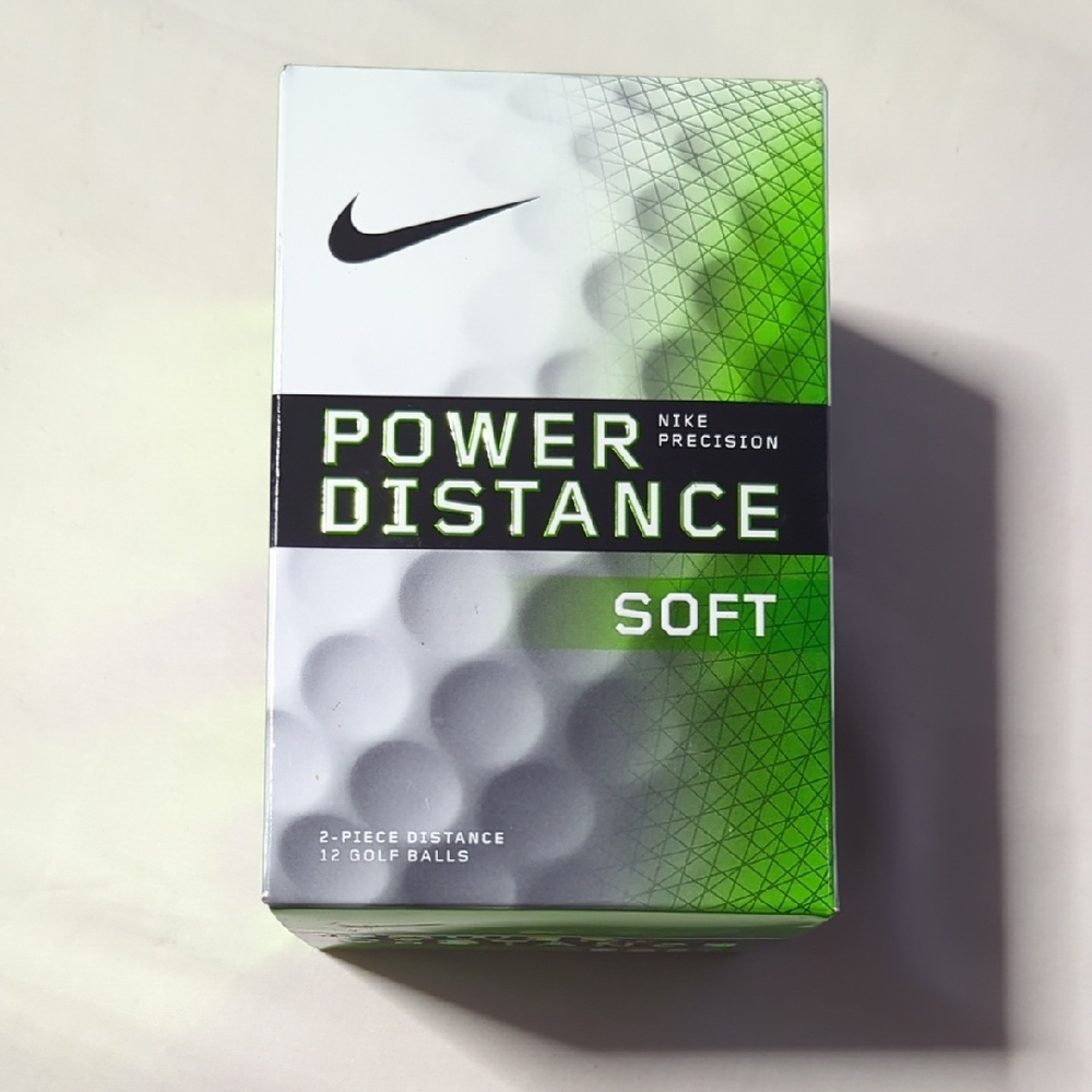 Nike Power Distance Soft Golf Balls - Green and White